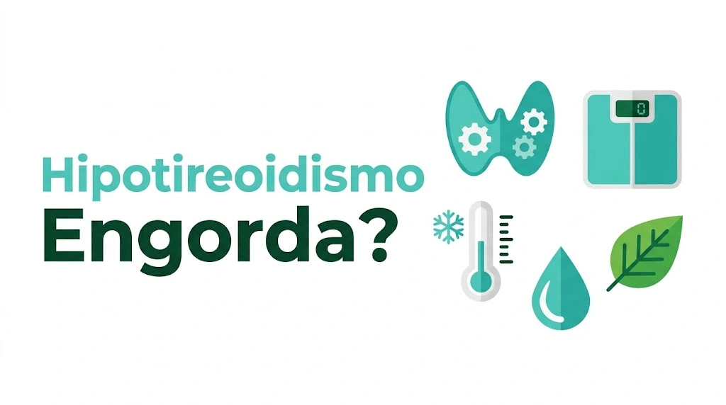 hipotireoidismo engorda ilustração flat com tireoide, balança e gota de água