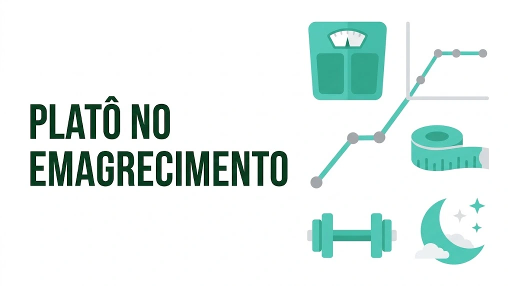 platô no emagrecimento ilustração flat com balança, gráfico e fita métrica
