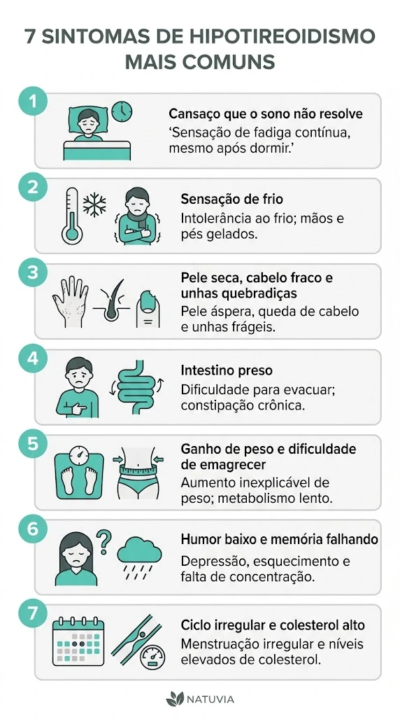 sintomas de hipotireoidismo